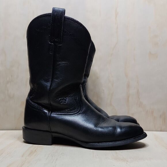 Ariat Black Western Leather Cowboy Boots Men’s Size 9 D Style 35501